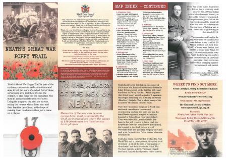 Neath's Great Poppy Trail leaflet