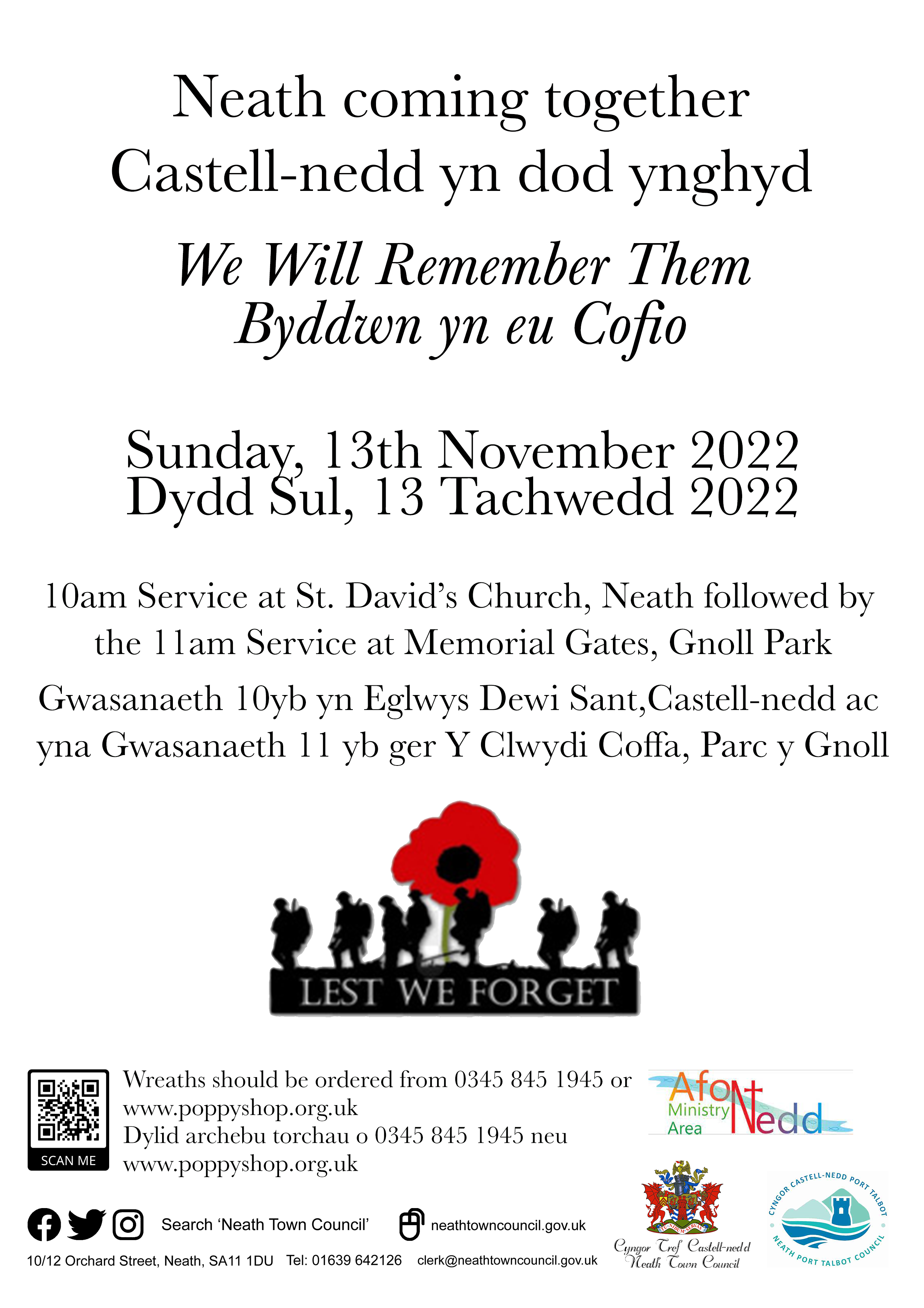 Remembrance Services Poster