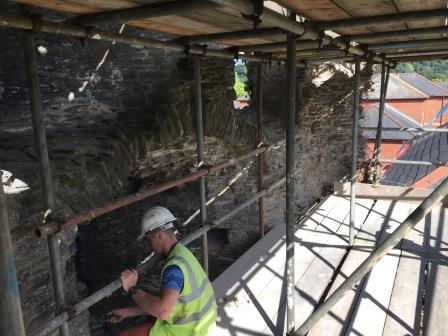 Neath Castle restoration works