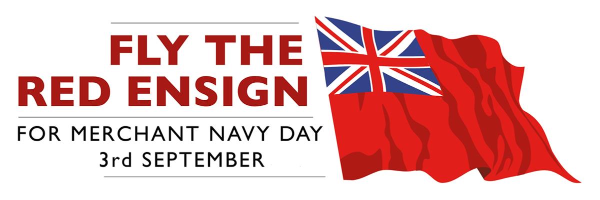 Fly the Red Ensign for Merchant Navy Day logo
