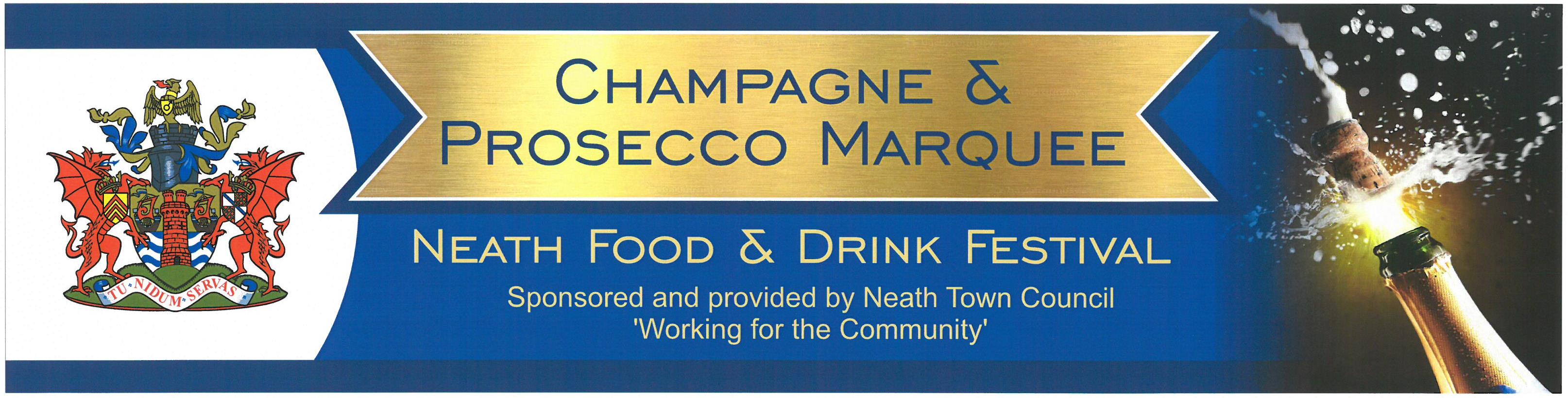 Champagne Marquee - Neath Food & Drink Festival 2019