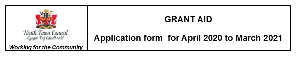 Grant Aid Application Forms - Closing date 31st March 2020