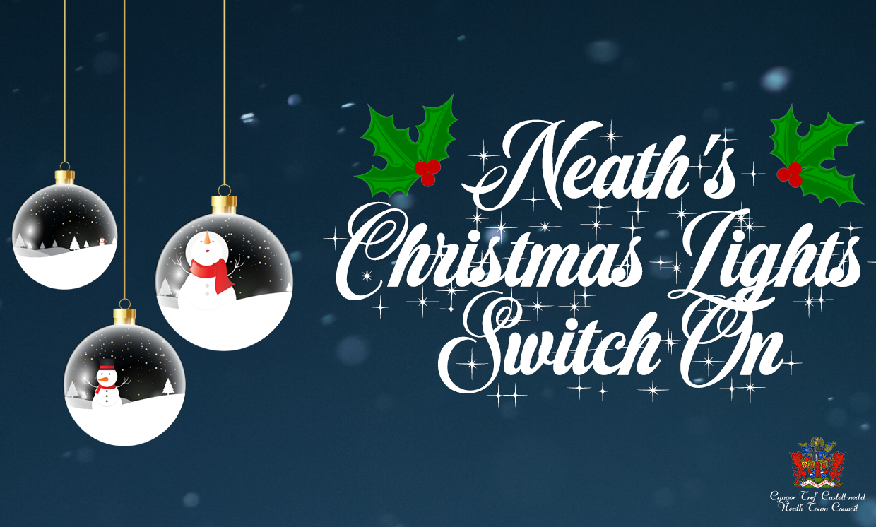 Neath Town Council Christmas Lights Switch On 2022